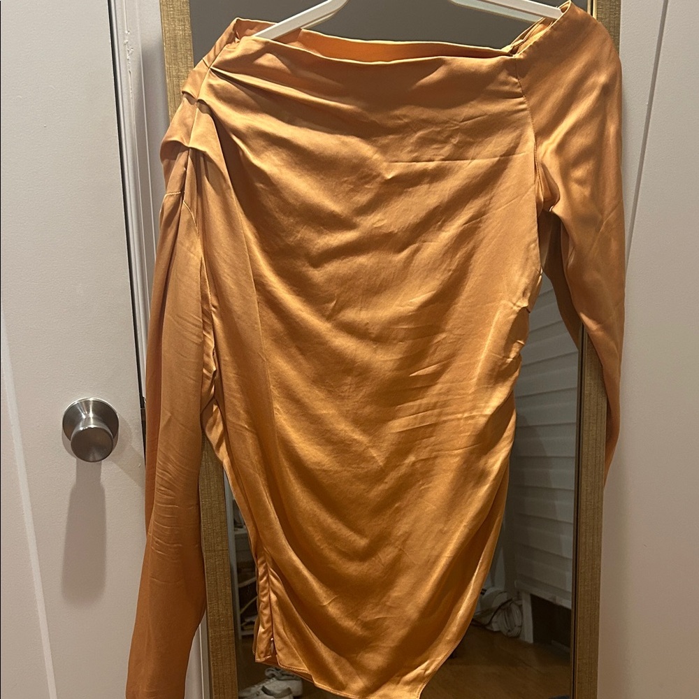 A.L.C. Tangerine Long Sleeve  Top - Picture 2 of 4